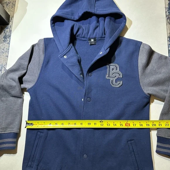 DC Navy and Charcoal Hooded Jacket - Picture 4 of 6